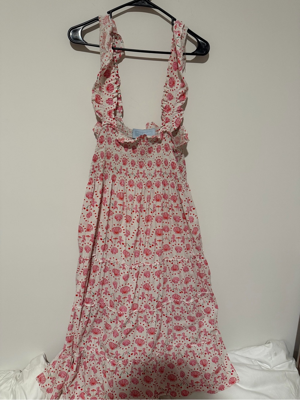 Hill House Home Ellie Nap Dress Mermaid Shell Print Dress Size: Large